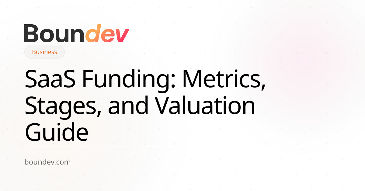 SaaS Funding: Metrics, Stages, and Valuation Guide